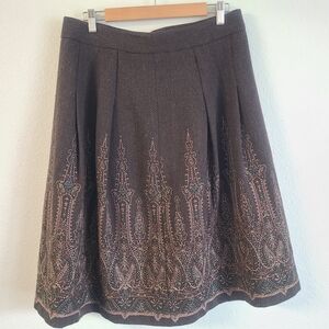 Ann Taylor LOFT Skirt part wool a-line Winter